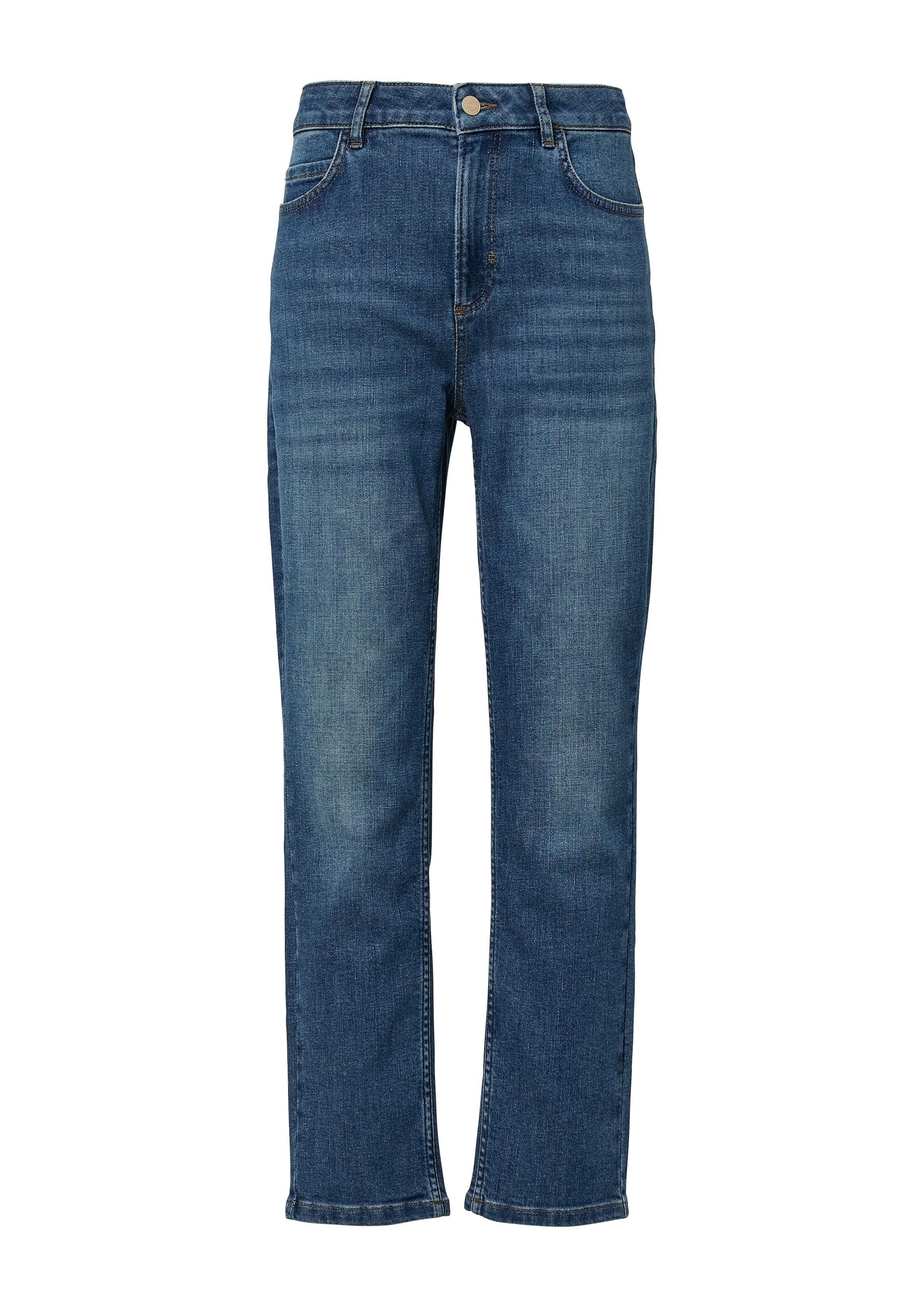comma casual identity Straight-Jeans , mit hohem Bund
