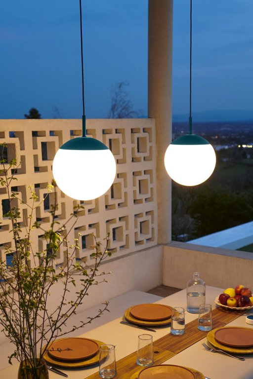 Fermob MOOON! hanglamp Ø25 LED anthracite