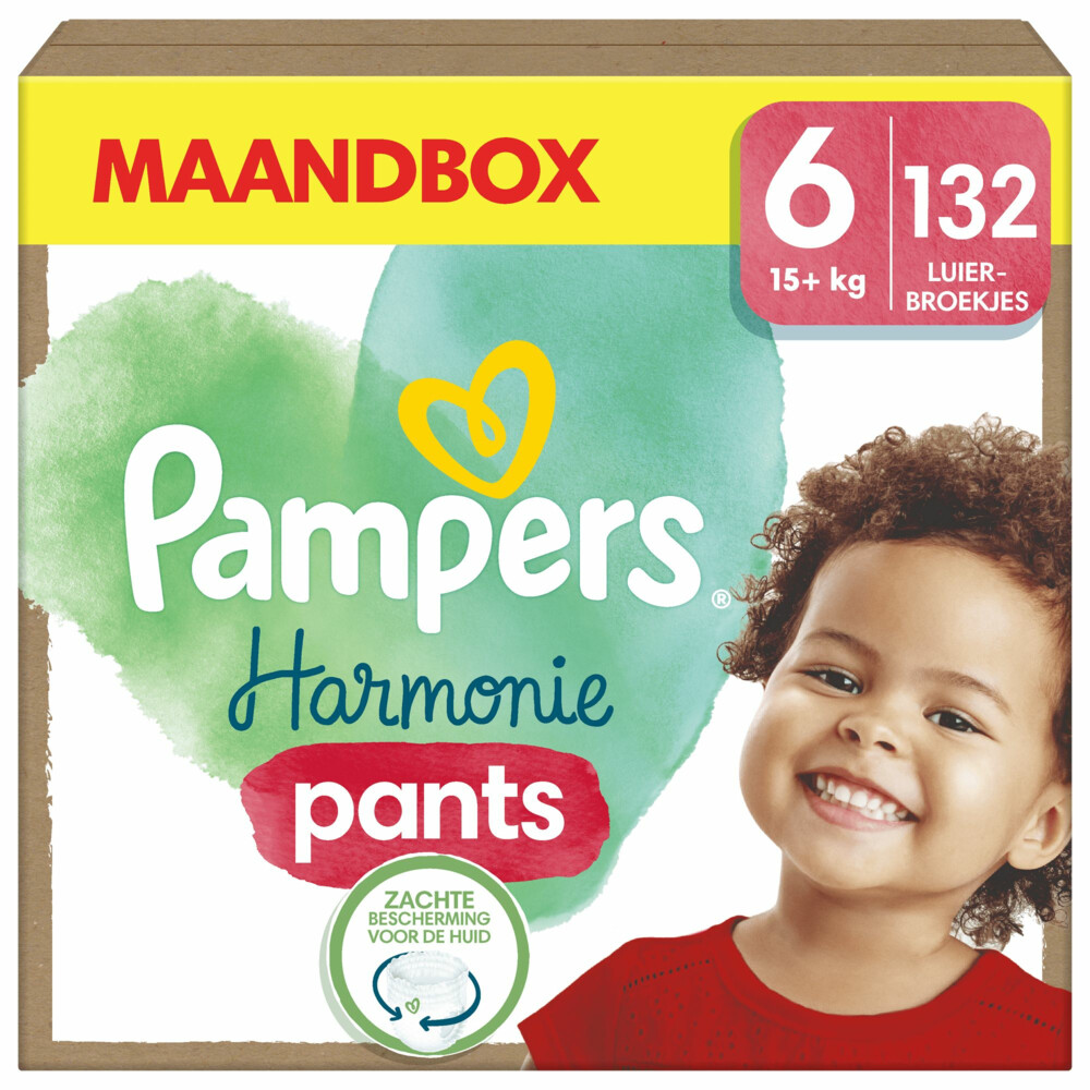 Pampers Harmonie Luierbroekjes Maat 6 (15+ kg)132 stuks
