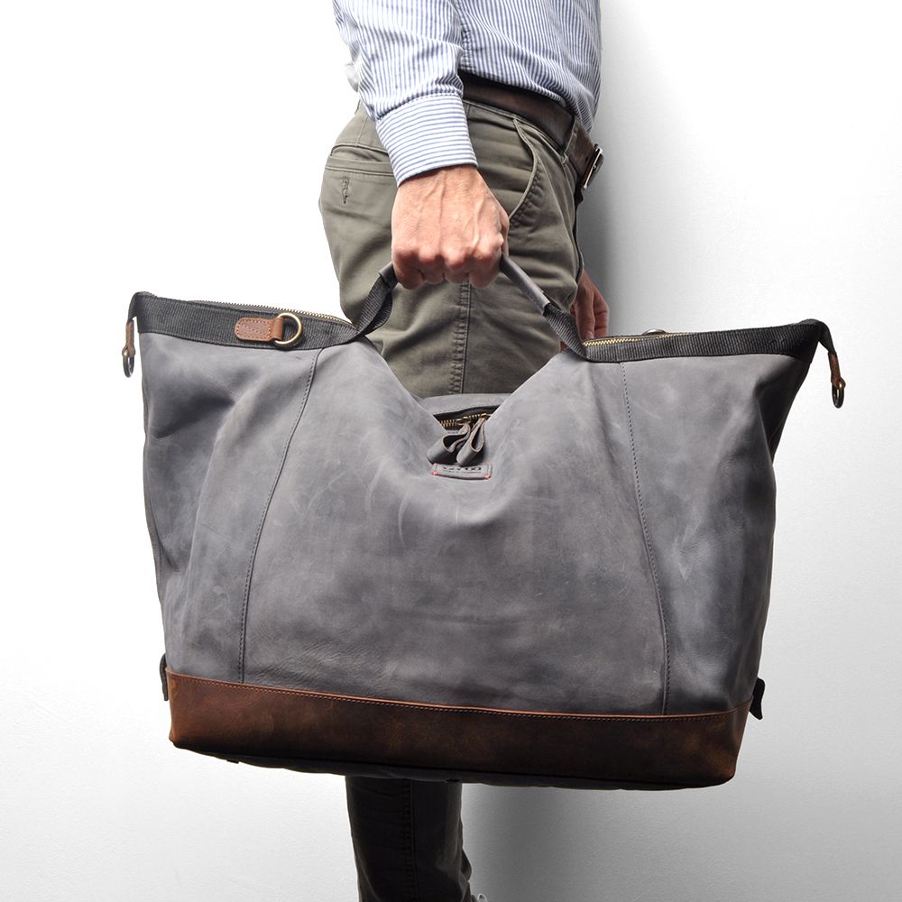 Berba Barbarossa Leren Weekender Reistas Navy