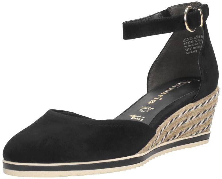 Tamaris Sandalen Touwzool zwart