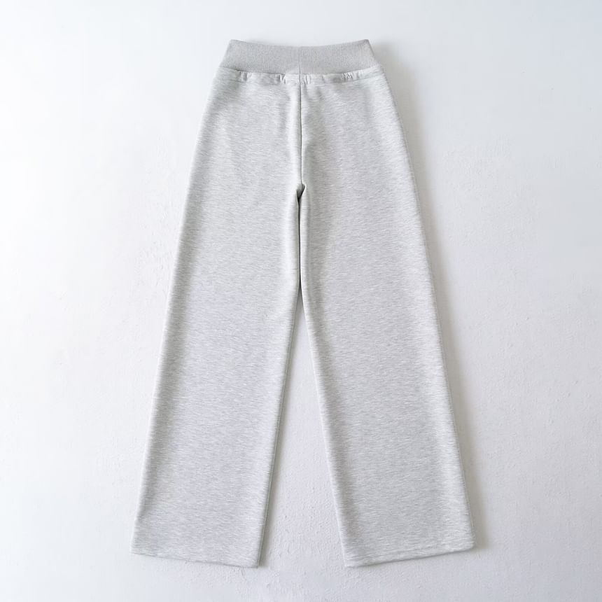 Overing - Broek met wijde pijpen en trekkoord in de taille