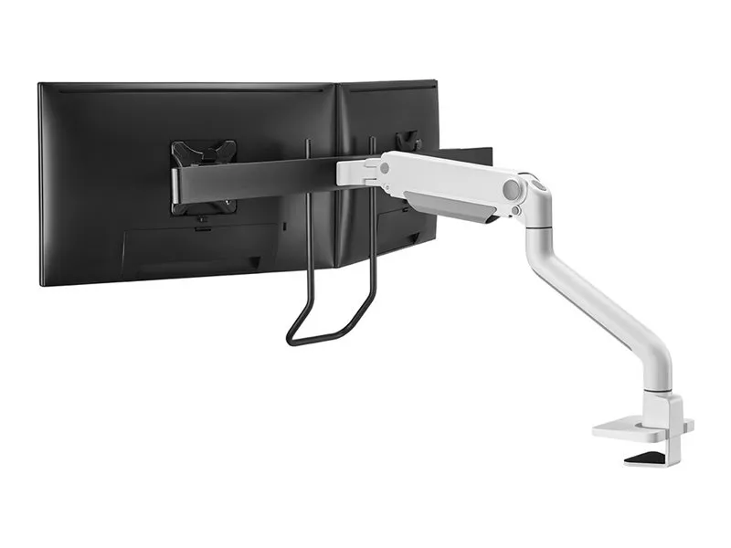 [OUTLET] - Neomounts DS75S-950WH2 - Monteringssæt (skrivebordsmonteringsarm) - fuld bevægelse - for 2 LCD displays - aluminium - hvid - skærmstørrelse: 17
