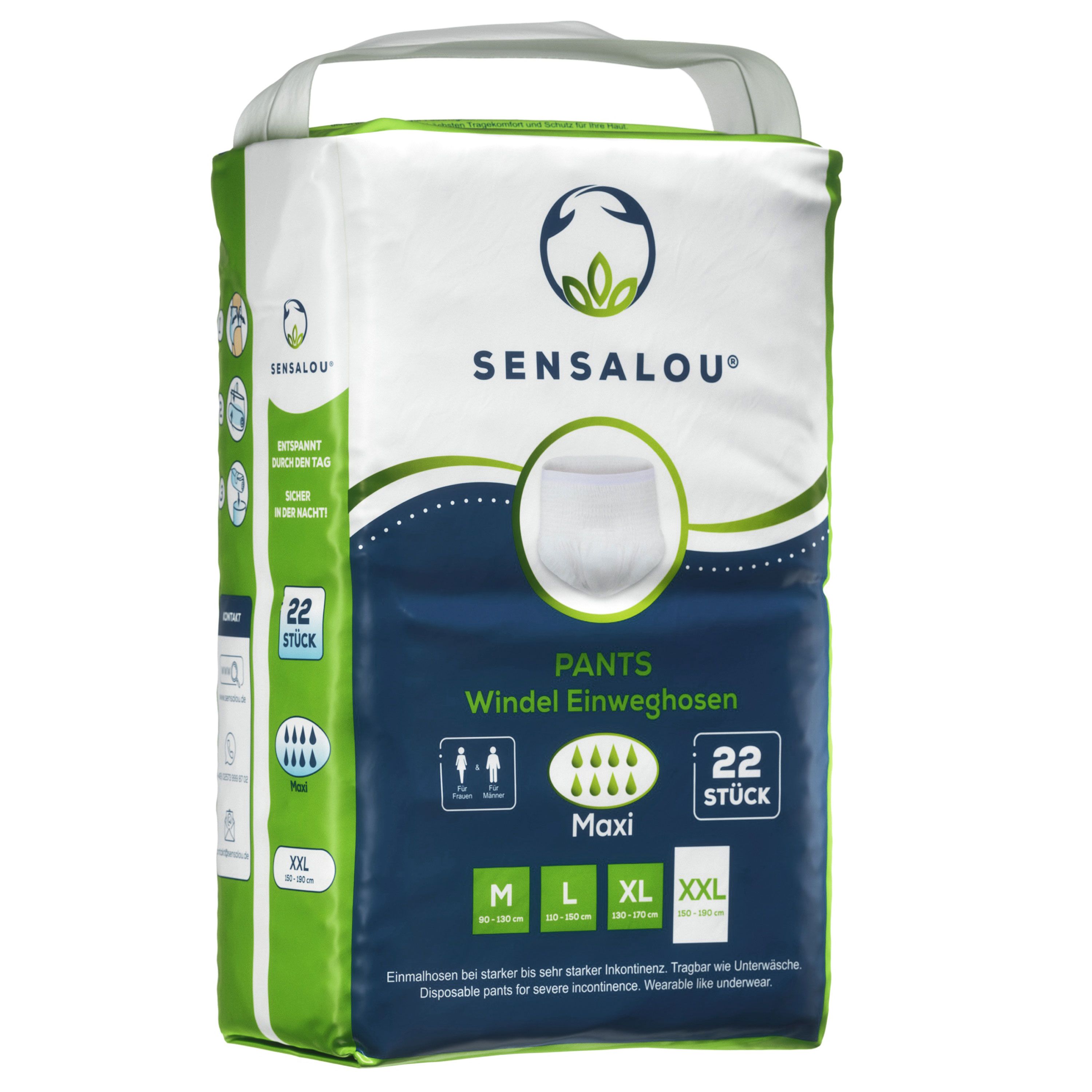Sensalou Windel Pants für Erwachsene Maxi- Größe XXL Windelhosen Inkontinenzhose  88 St.