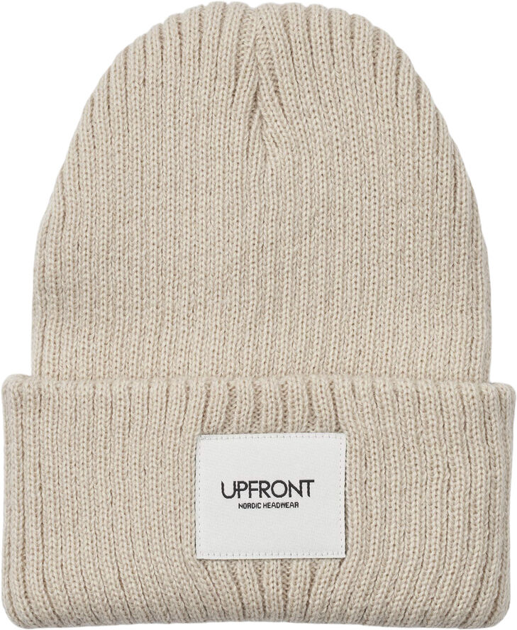 UPFRONT HAZE Fisherman Winter Beanie Off white