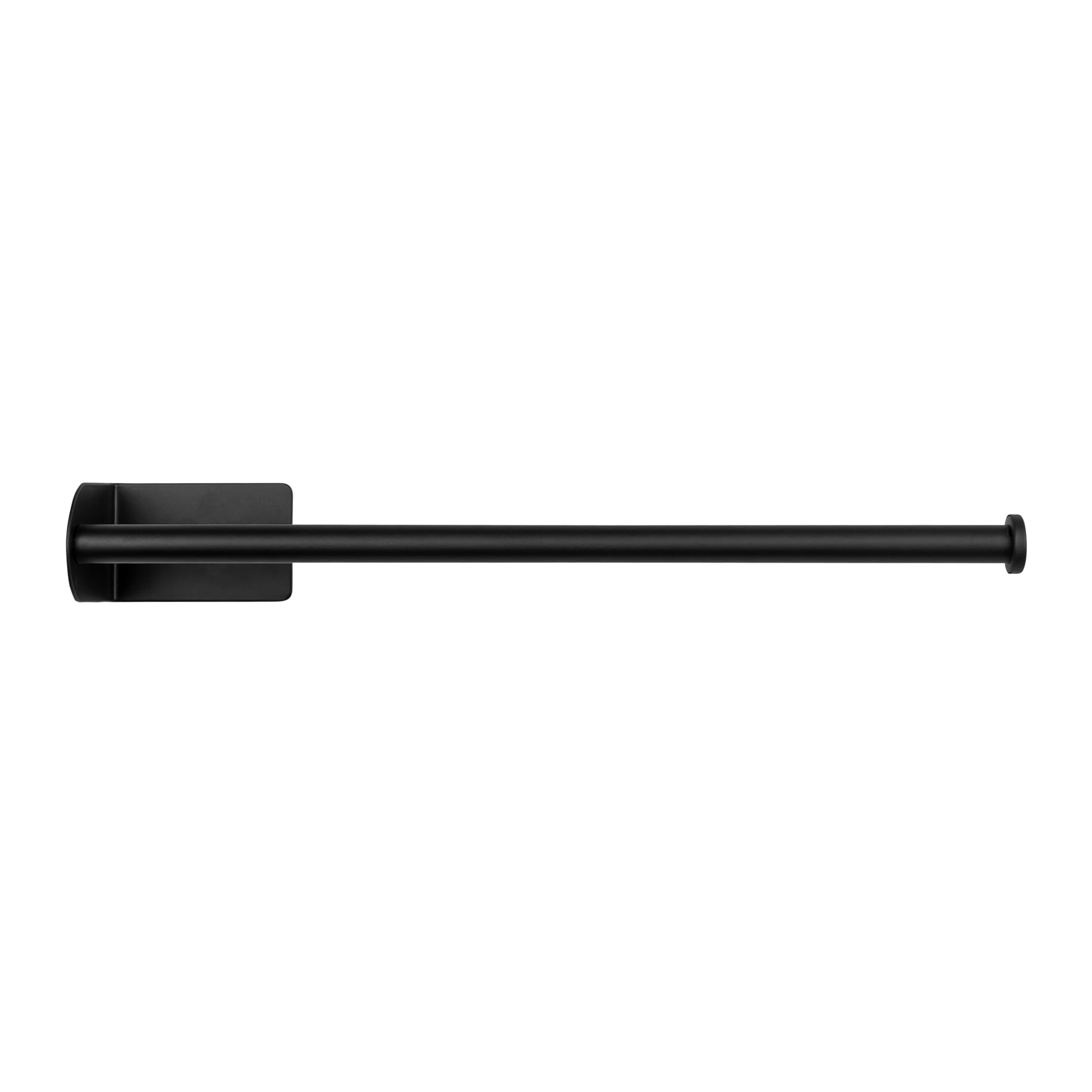 QUVIO Handdoekhouder metaal - Zwart - 35 CM