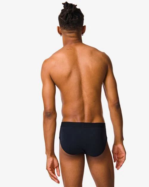 3 slips homme bleu