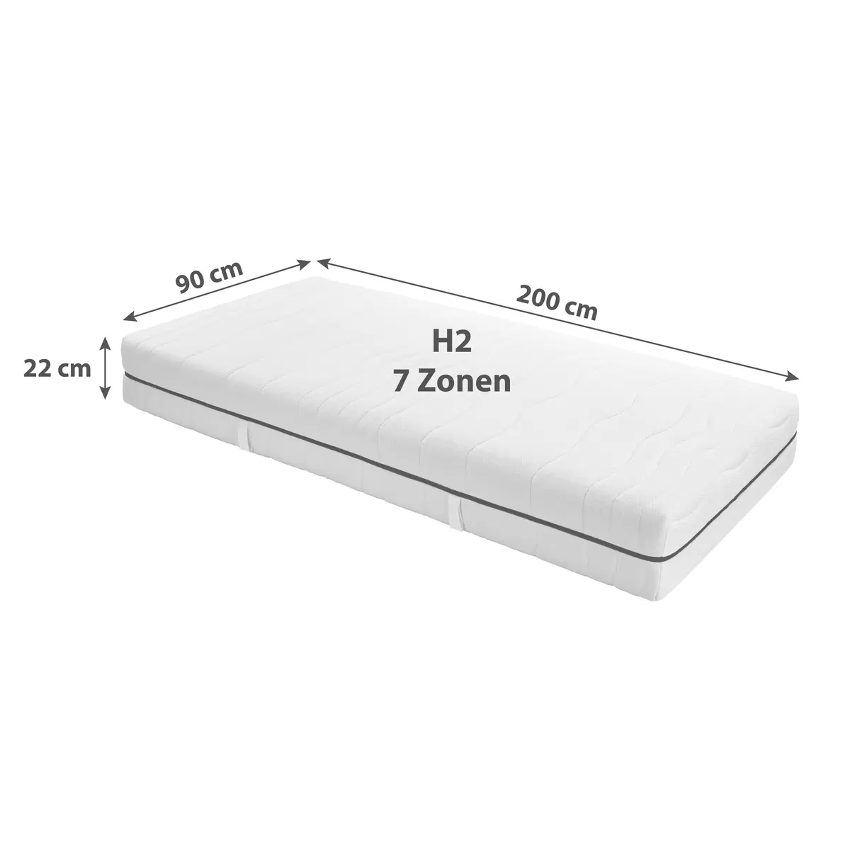 Matratze Comfort Dream 90x200 weiss