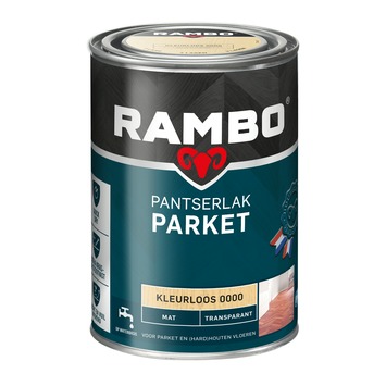 Rambo Pantserlak parket mat transparant kleurloos 1,25 liter