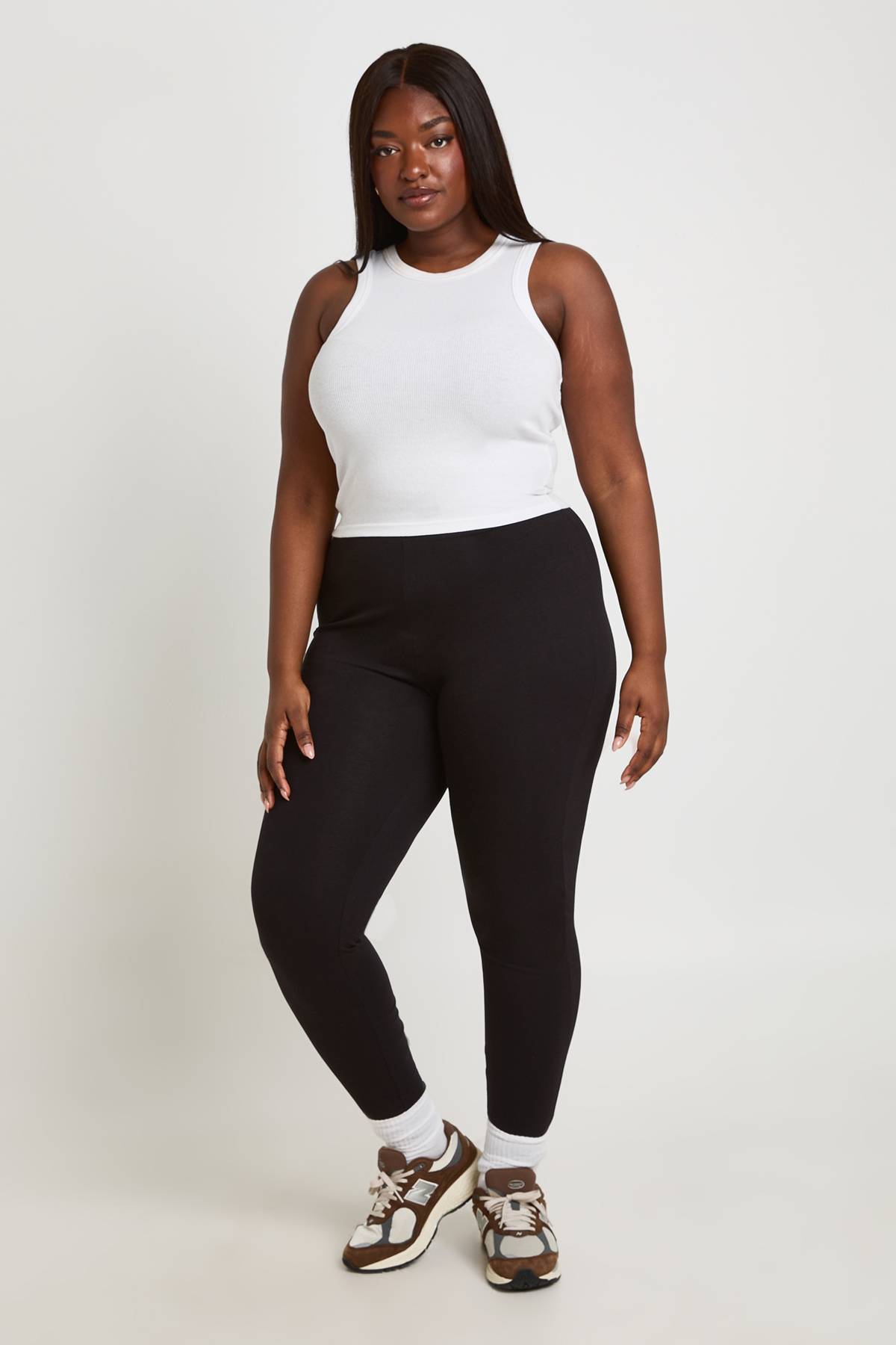 boohoo Legging Taille Haute Basique Grande Taille