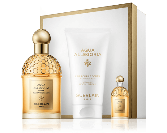 Guerlain Aqua Allegoria Set mit Mandarine Basilic Forte 75ml-75ml-7,5ml