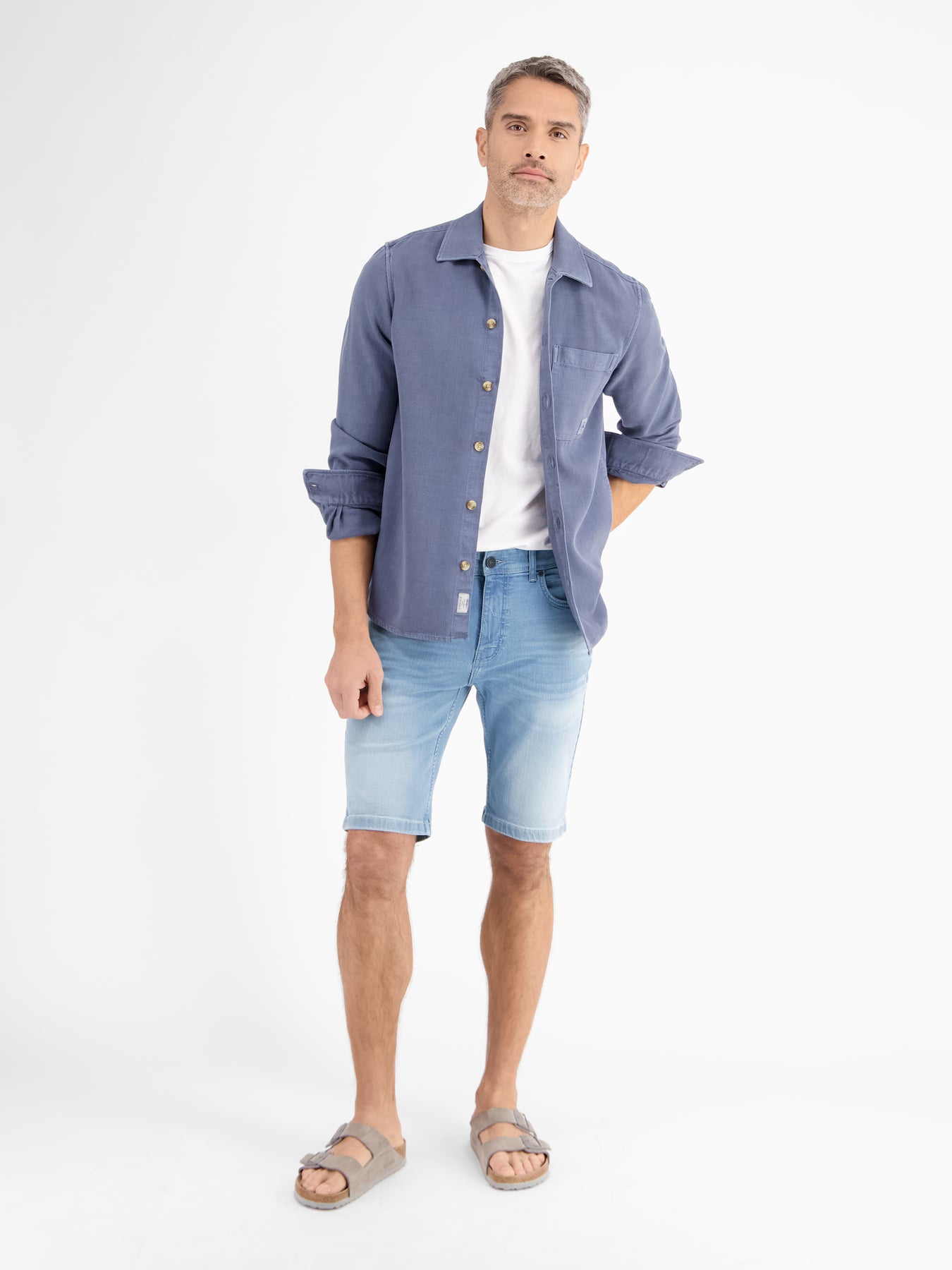 Herren Denim-Bermuda in Comfort-Stretch