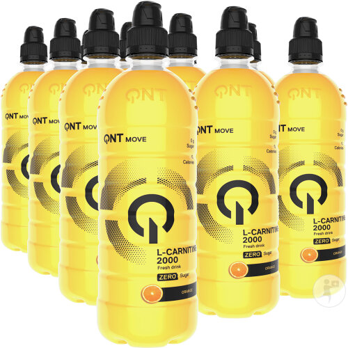 QNT Actif L-Carnitine 2000mg Orange Zéro Calorie Bouteille 12x700ml