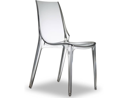 SCAB DESIGN - Chaise Lot de 2 C. Vanity transparent