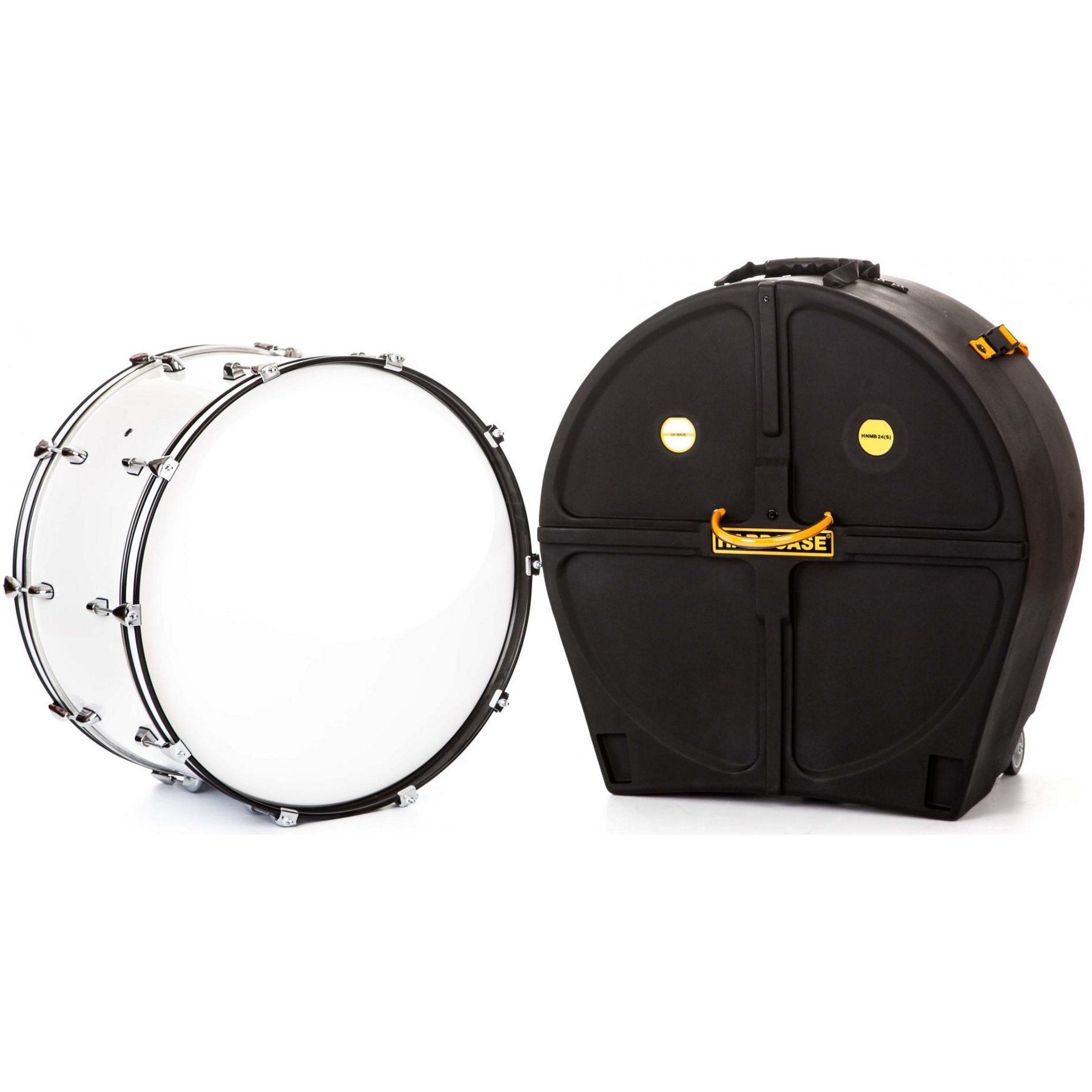Hardcase HNMB24S koffer voor 24 x 10/12 inch marching bassdrum