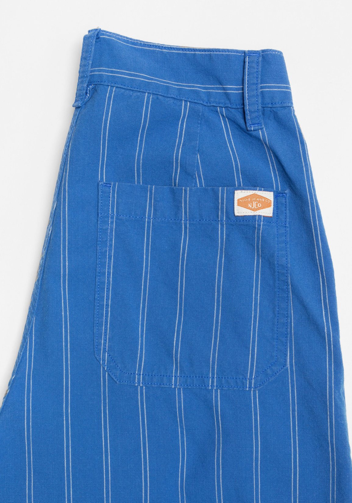 Nudie Jeans Hose Gullan Striped Workwear Pants Blue/Offwhite