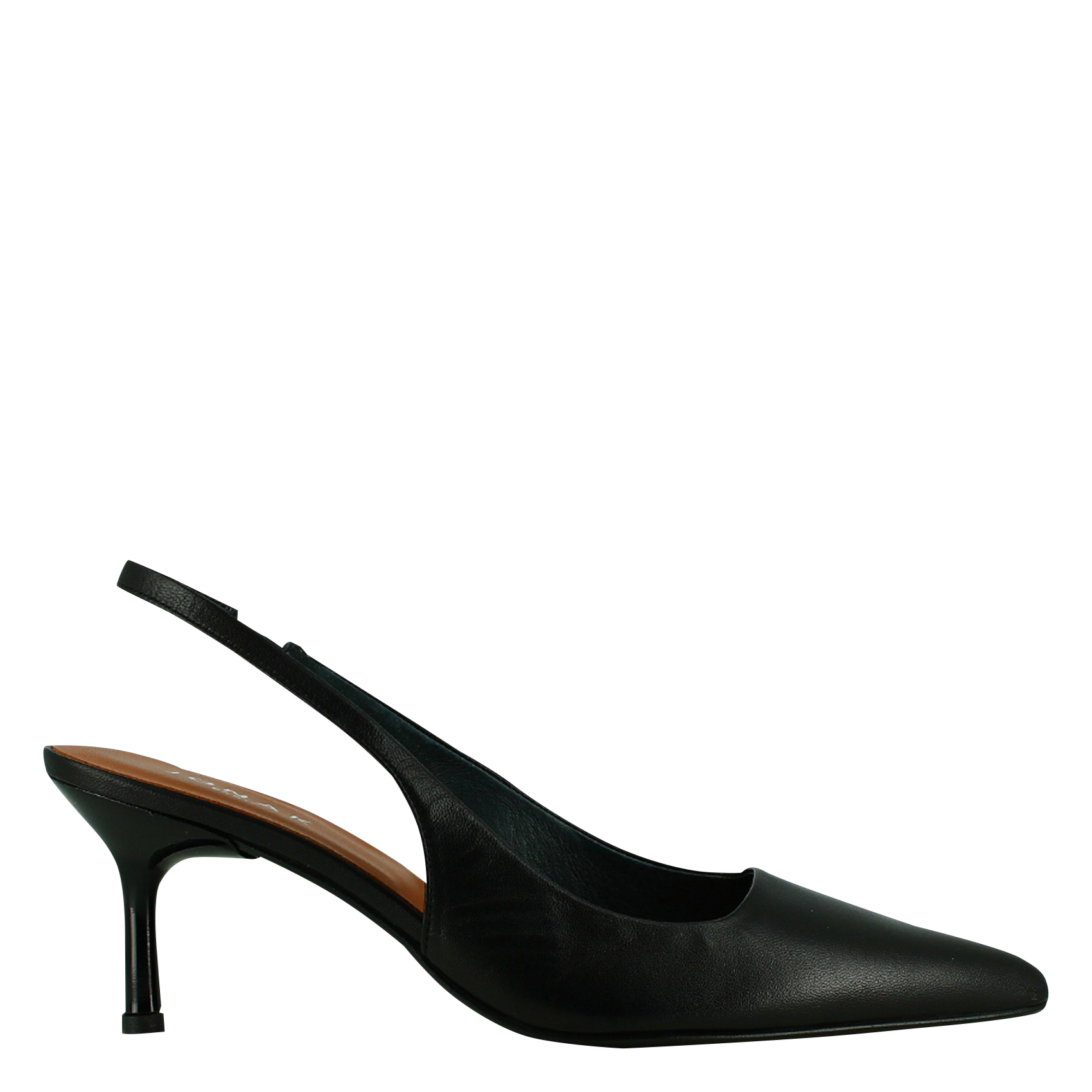 DIAMANTINE - Escarpins à bout pointu en cuir | Noir