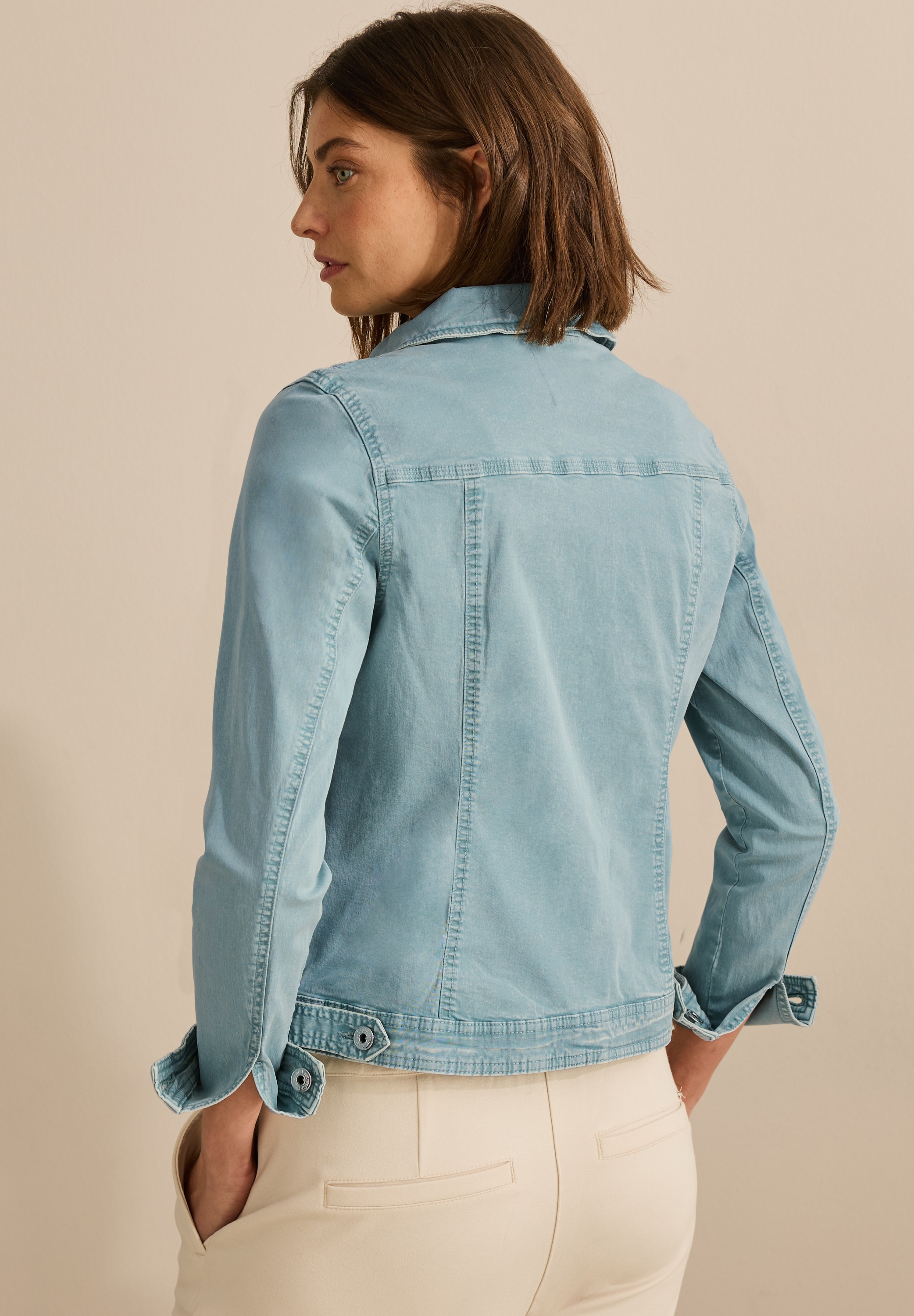 Cecil Jeansjacke mit Hemdkragen