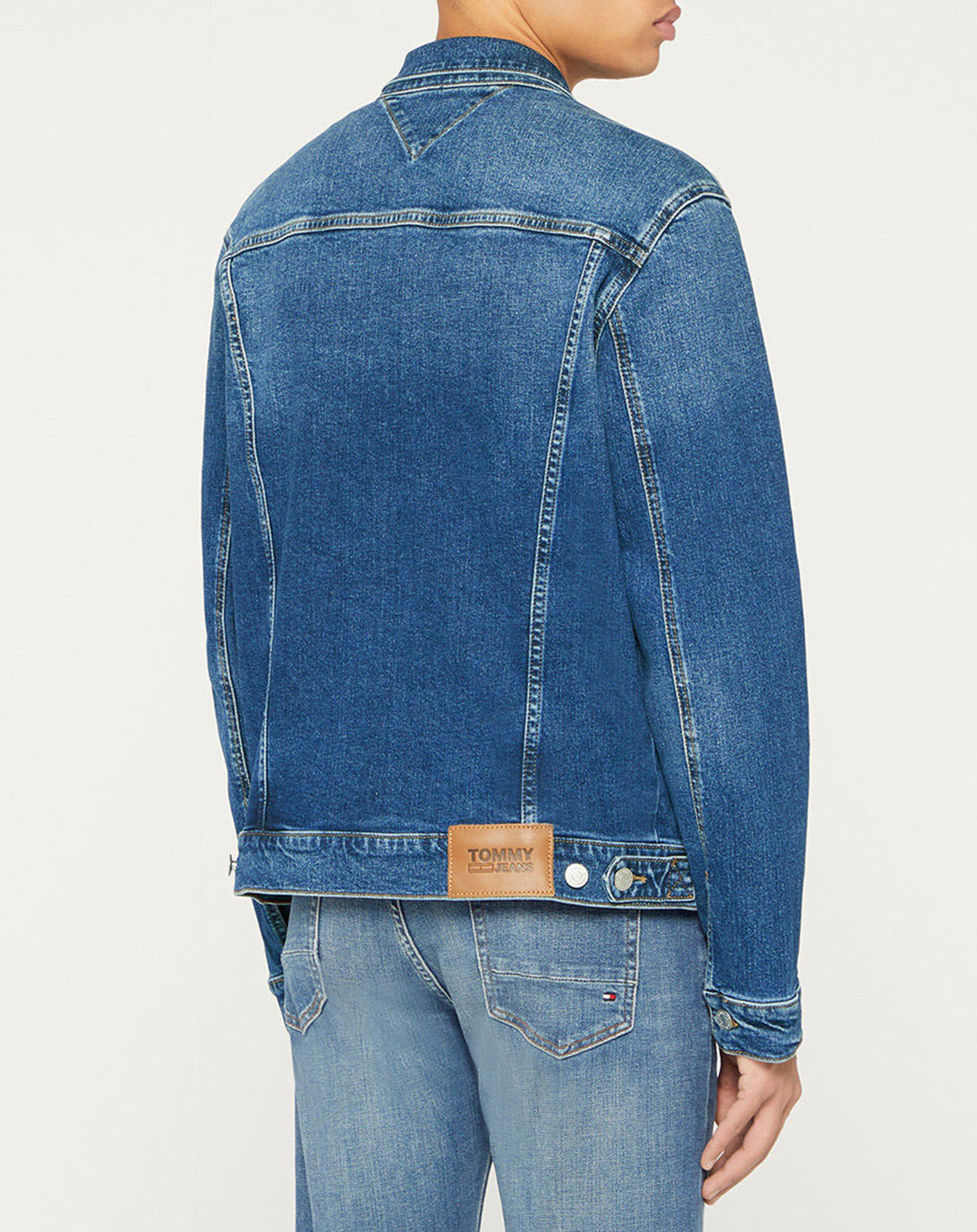 Tommy Jeans Veste en jean Trucker bleue