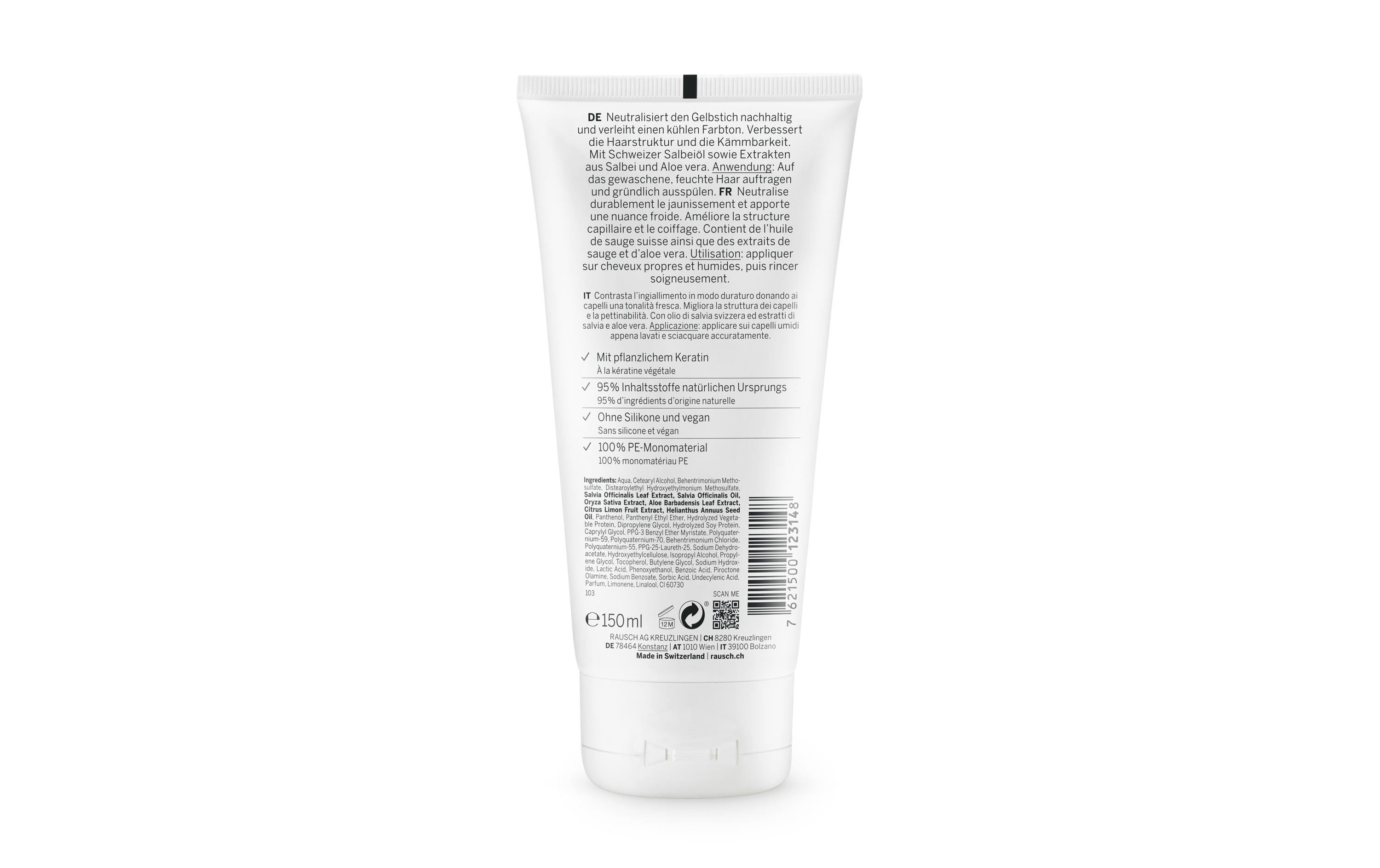 Haarspülung Salbei Silberglanz 200150 ml1 StückAnti-Gelbstich-Conditioner für blondes oder graues Haar