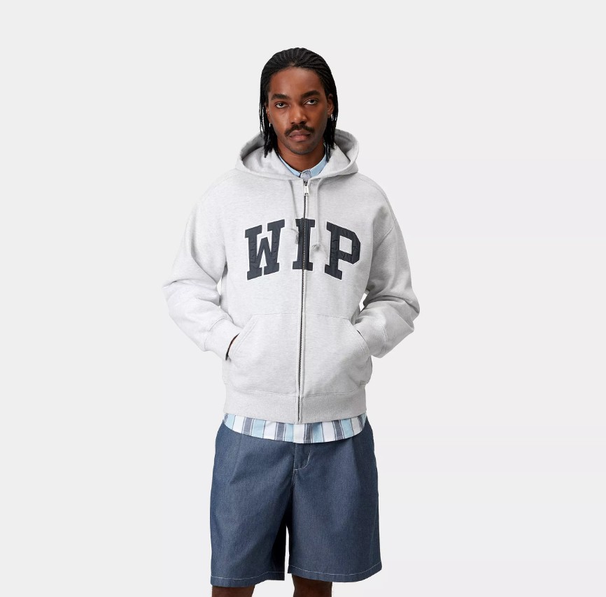 Carhartt WIP Hooded WIP Sweat Jacket Ash Heather