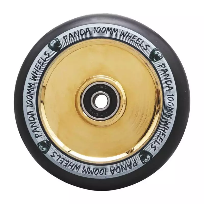 Panda Balloon Fullcore Roue Trottinette Freestyle Gold Chrome 100mm
