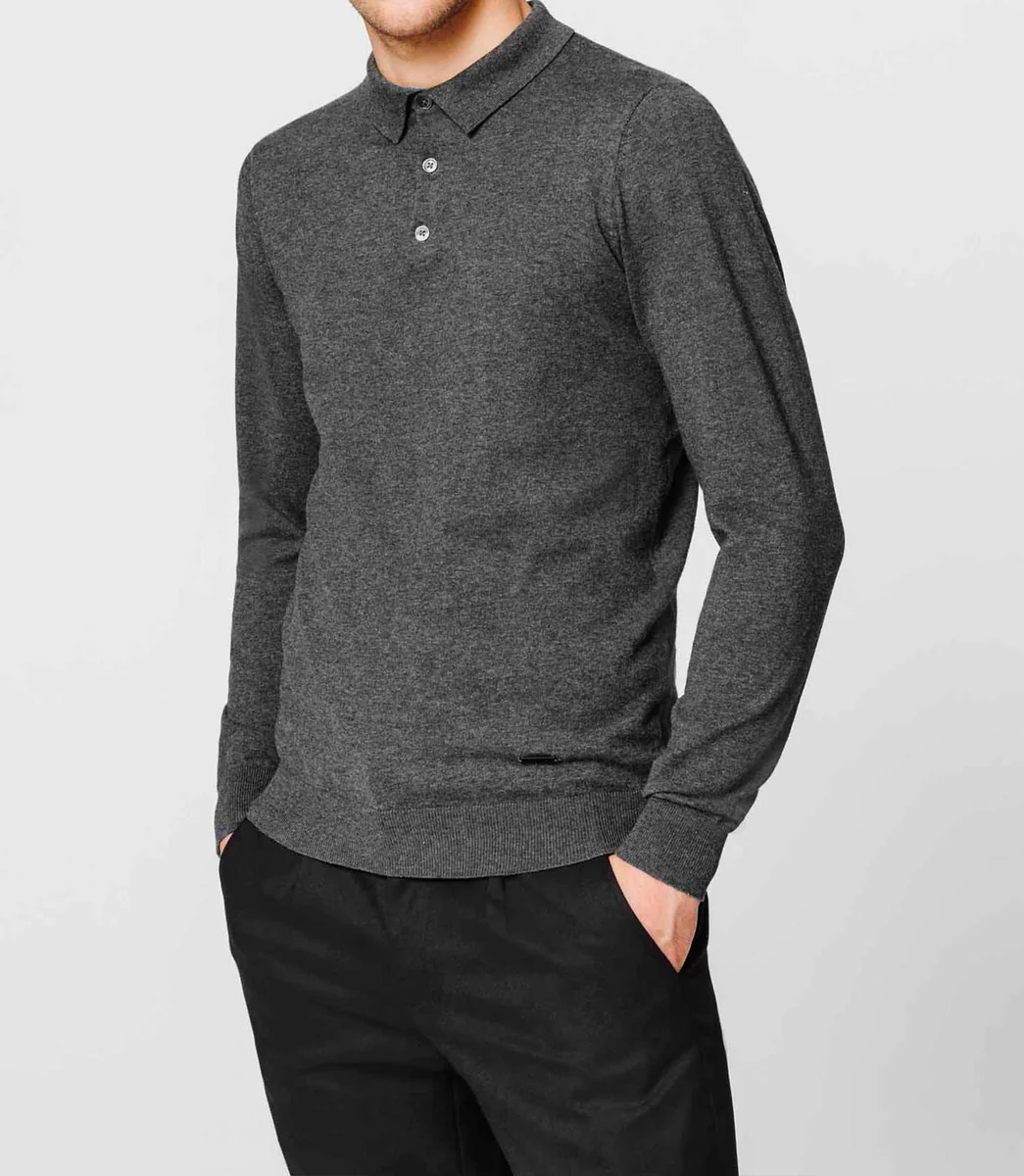 Polo uni anthracite