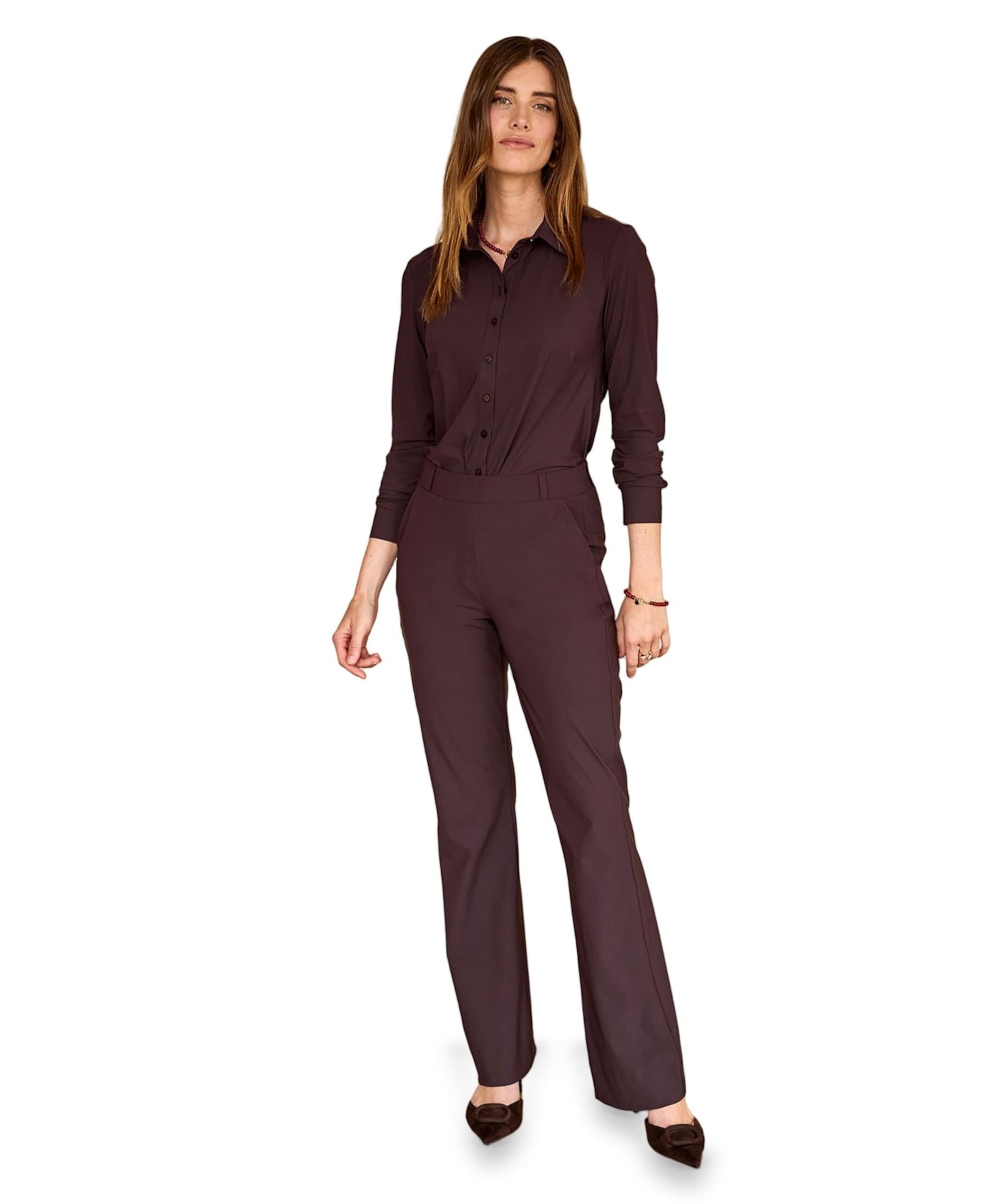 Studio Anneloes Flair bonded trousers dames broek bruin