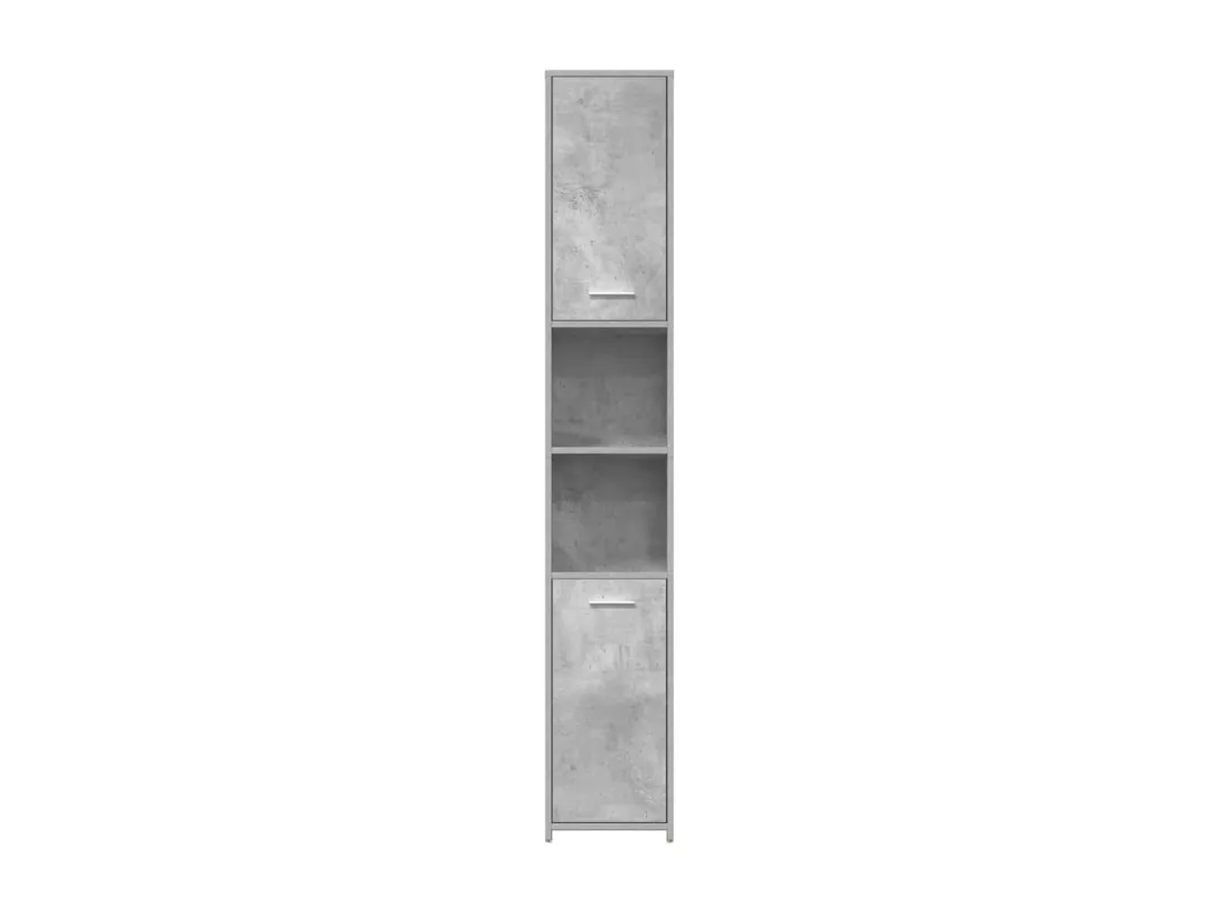 Armoire de salle de bain Gris béton Bois d'ingénierie