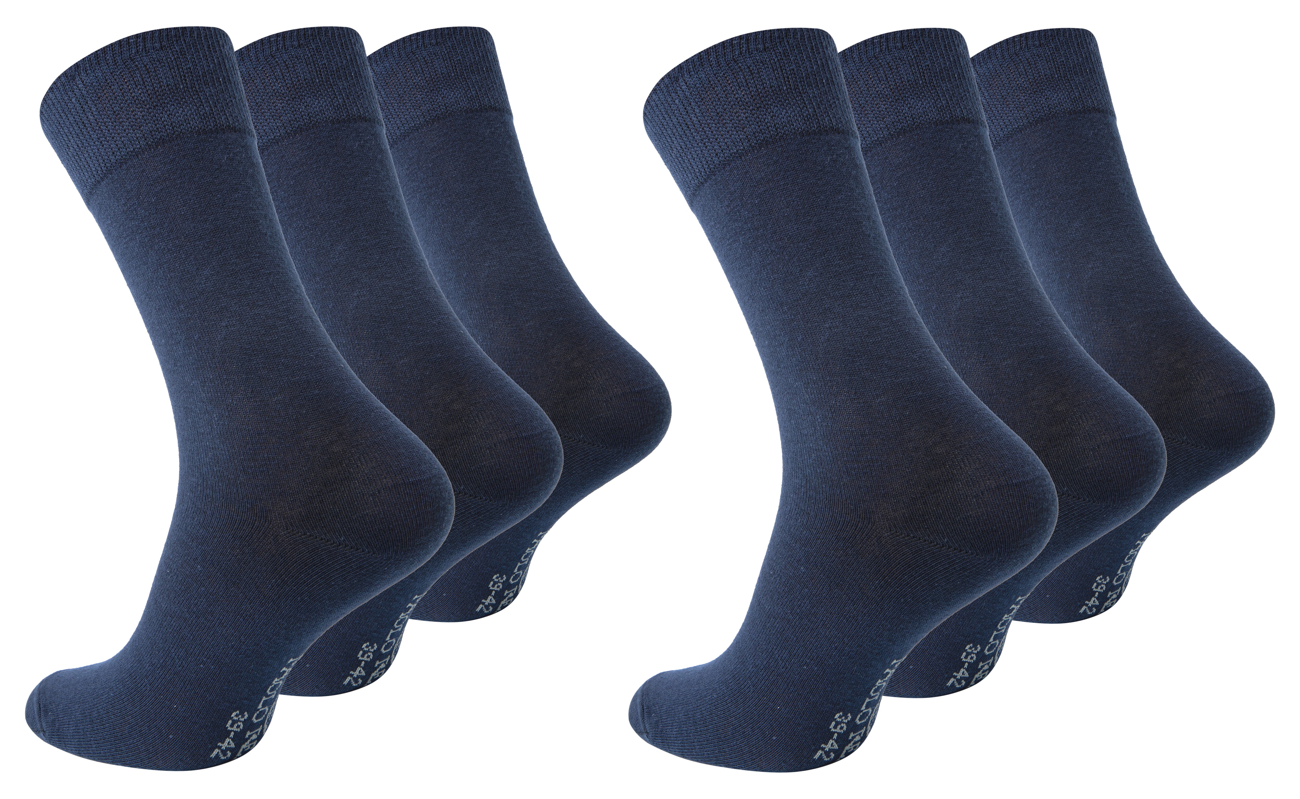 Paolo Renzo® Business Socken 12 Paar - Größe 43/46 - Marineblau