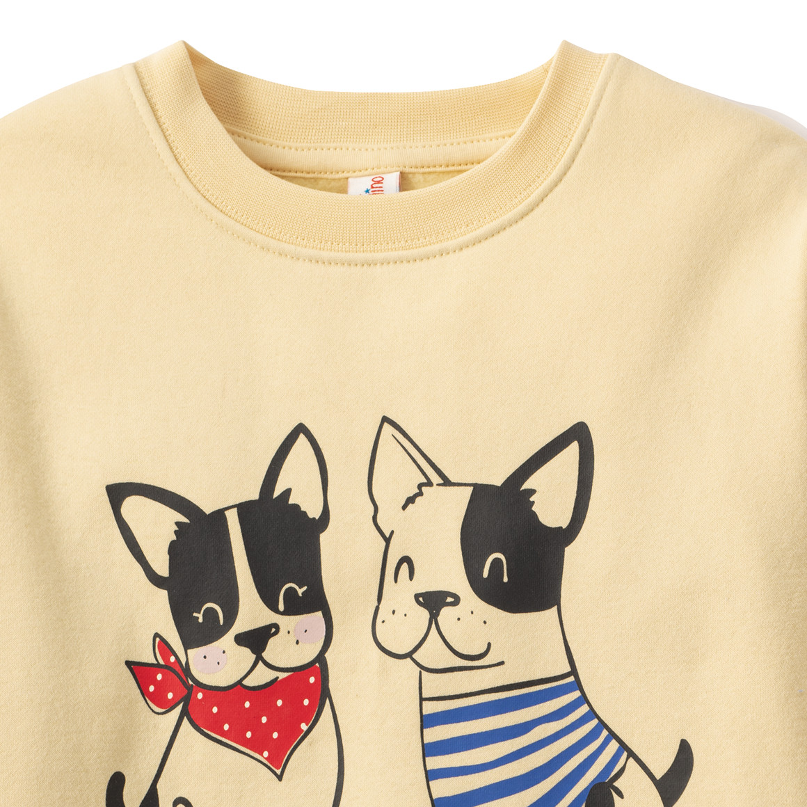 Topolino Mädchen Sweatshirt mit Hunde-Motiv hellgelb