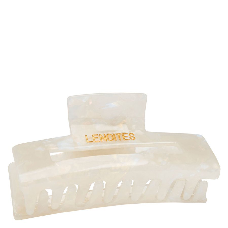 Lenoites Premium Eco-Friendly Hair Claw Pearly White