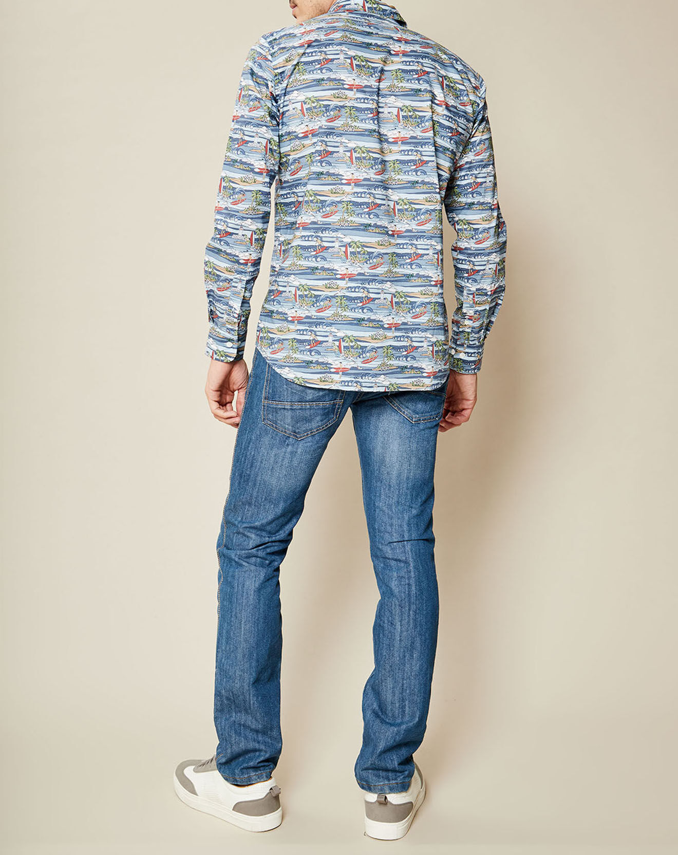 Hartford Chemise slim Storm imprimé Surf bleu/multicolore