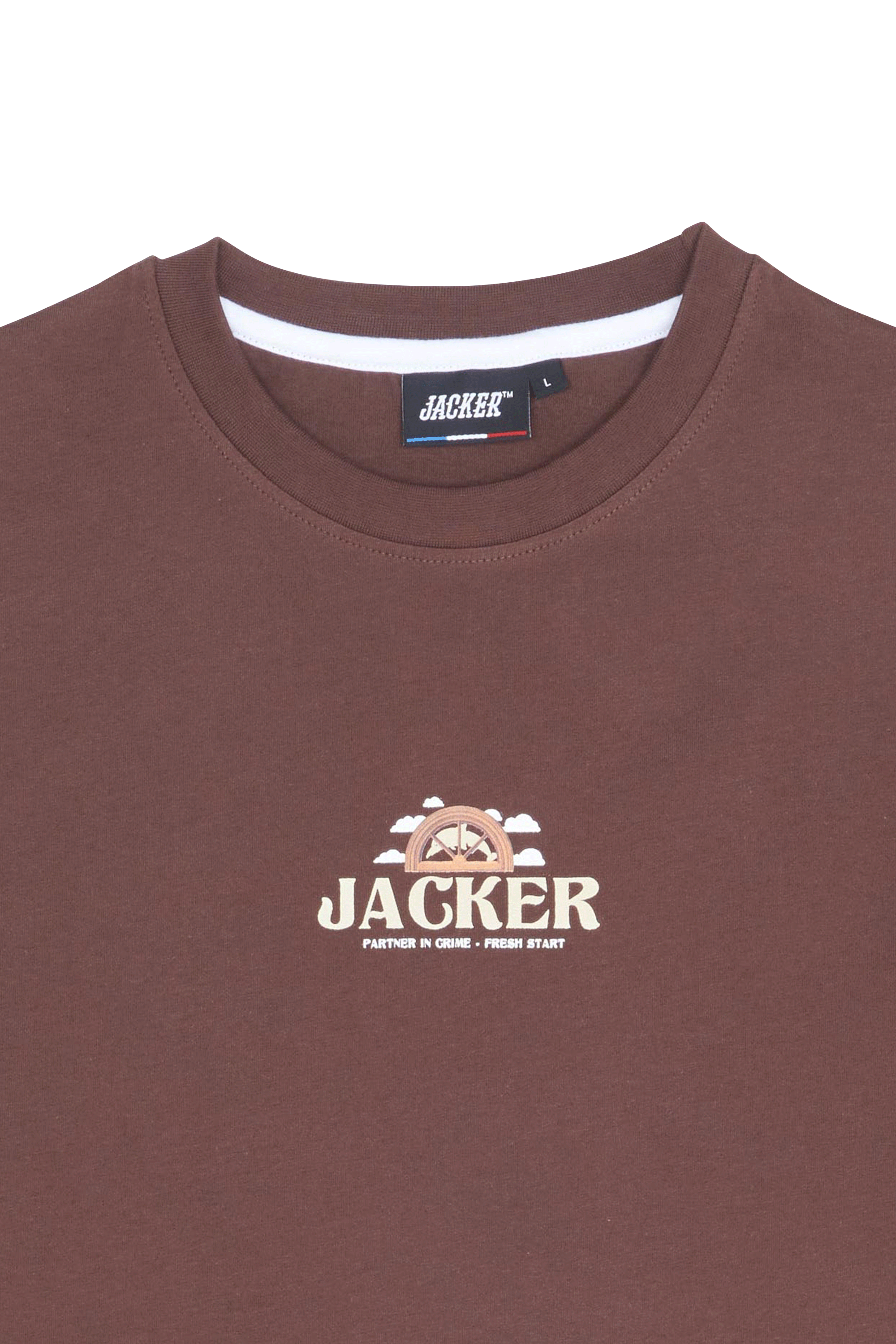 JACKER T-shirt  Fresh Start Marron