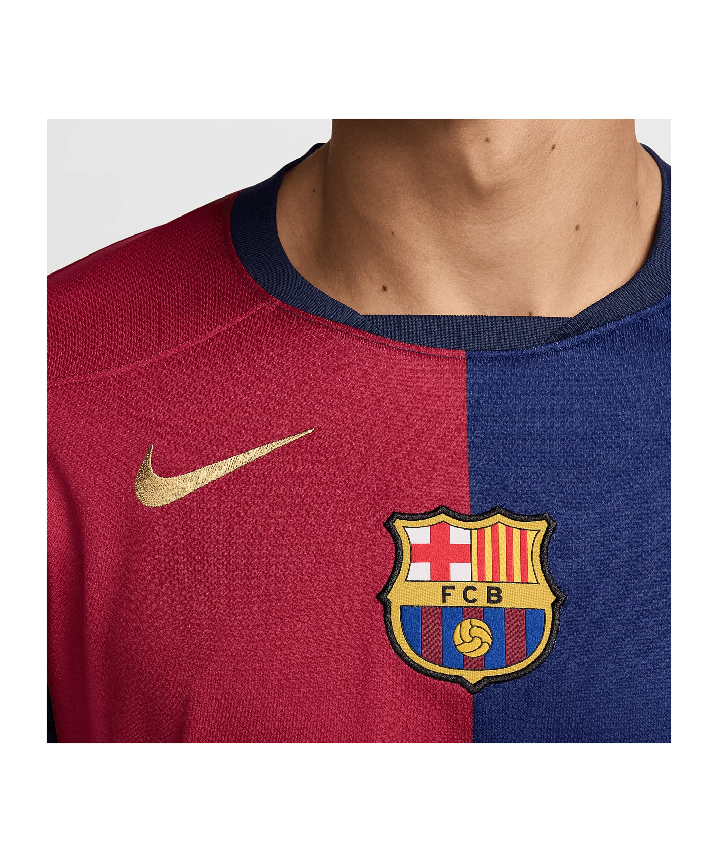 Nike FC Barcelona Trikot langarm Heim 2024/2025 Blau F456