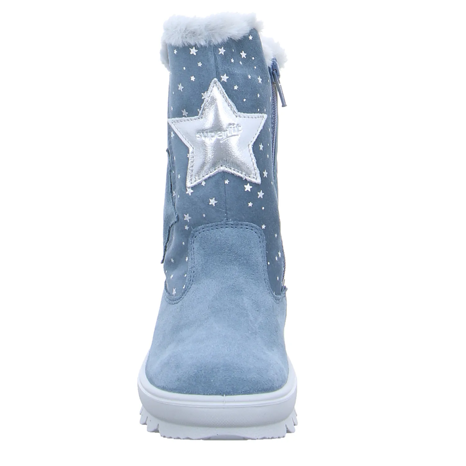 SUPERFIT Kleinkinder-Winterstiefel Jeansblau Textil  Stiefel