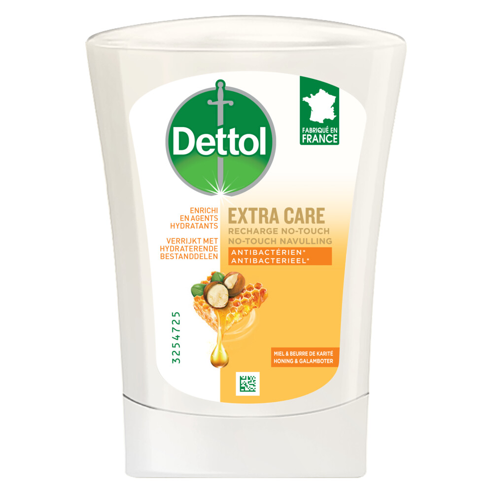 Dettol No-Touch Handzeep Refill Extra Care Honey & Sheabutter250 ml