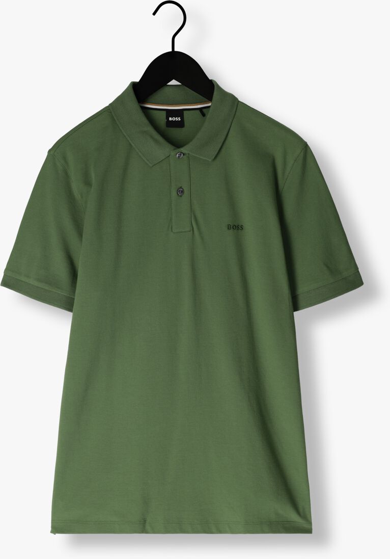 BOSS donkergroene boss polo pallas