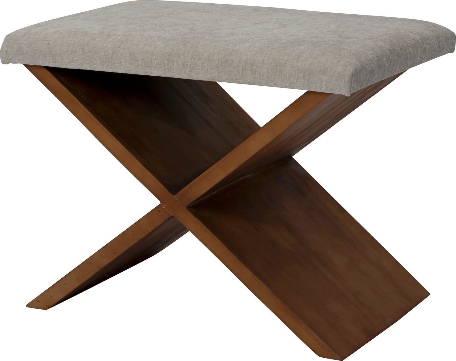 Intratuin poef Jael grijs 60 x 40 x 45 cm