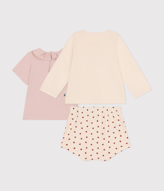 Ensemble 3 pièces en jersey léger bébé
