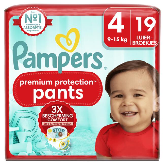 Pampers Premium Protection Pants Luierbroekjes Maat 4 9-15 KG 19 stuks