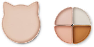 LIEWOOD Arne Delt Tallerken Silikon, Cat Rose Multi Mix