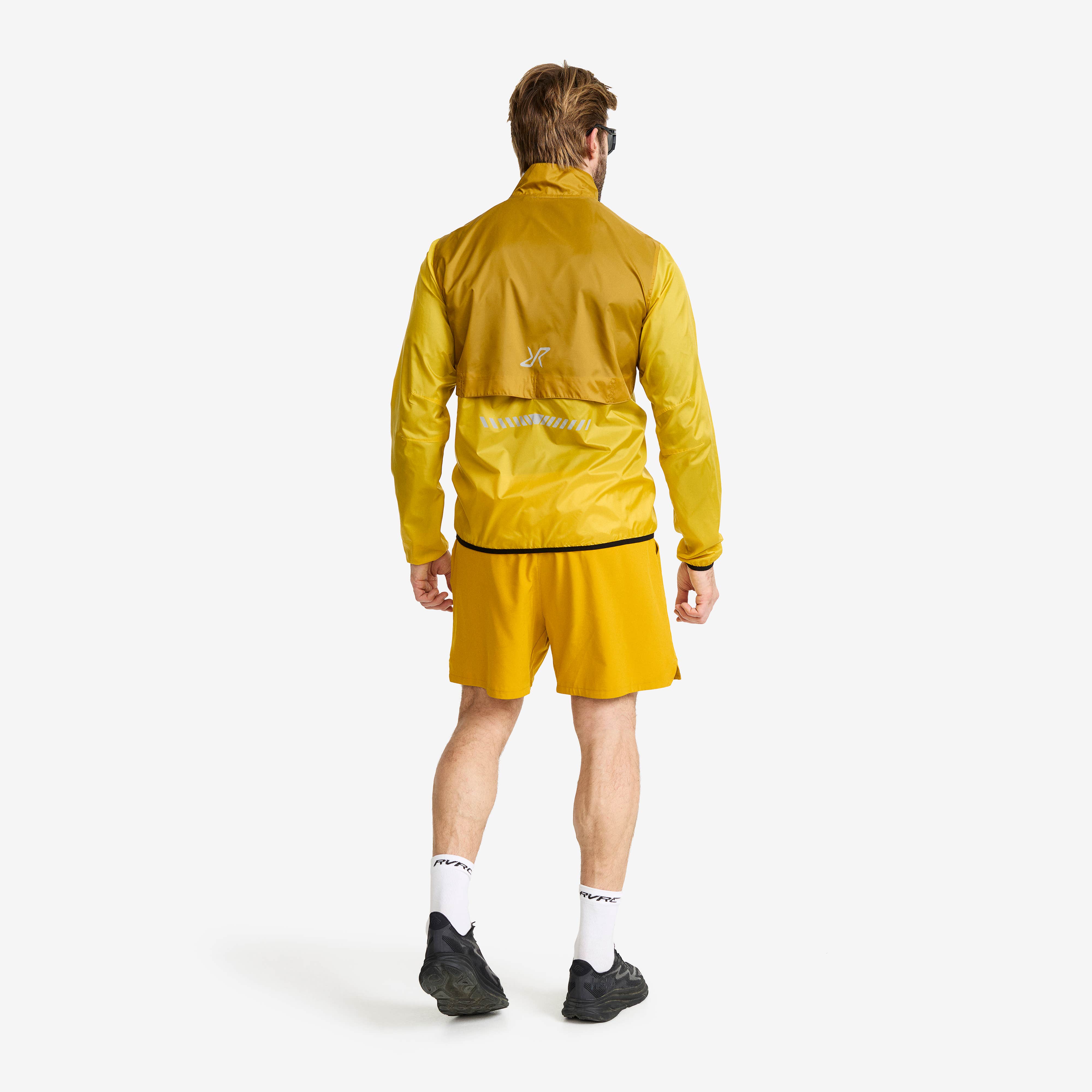Unit Light Windbreaker Herre Mango Mint/Golden Palm