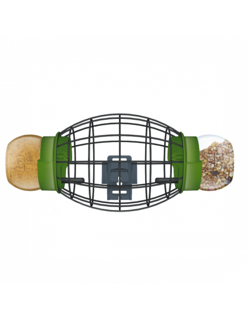Lona Voerkooi Ovaal V10 - Voersilo - Groen Zwart