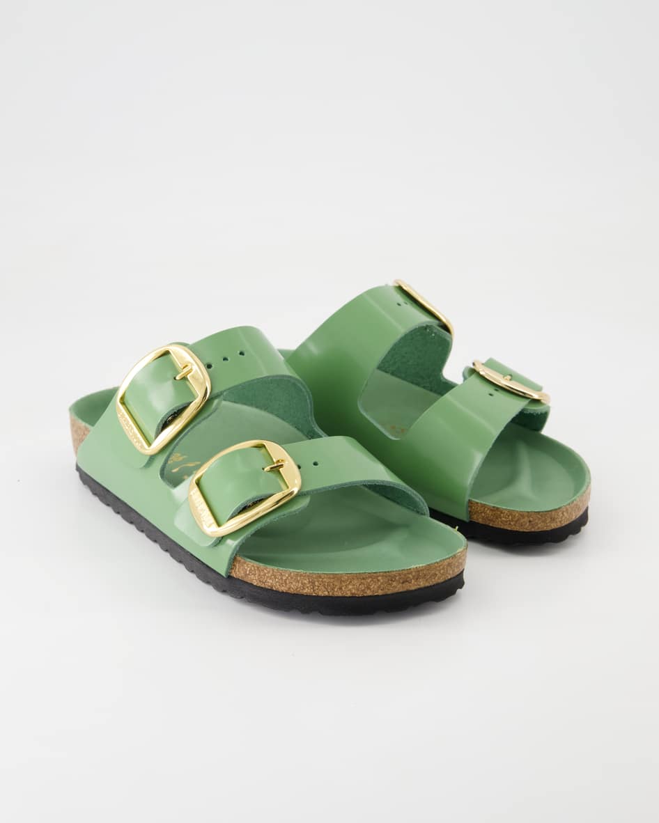 Birkenstock Arizona Big Buckle Pantoletten in Grün