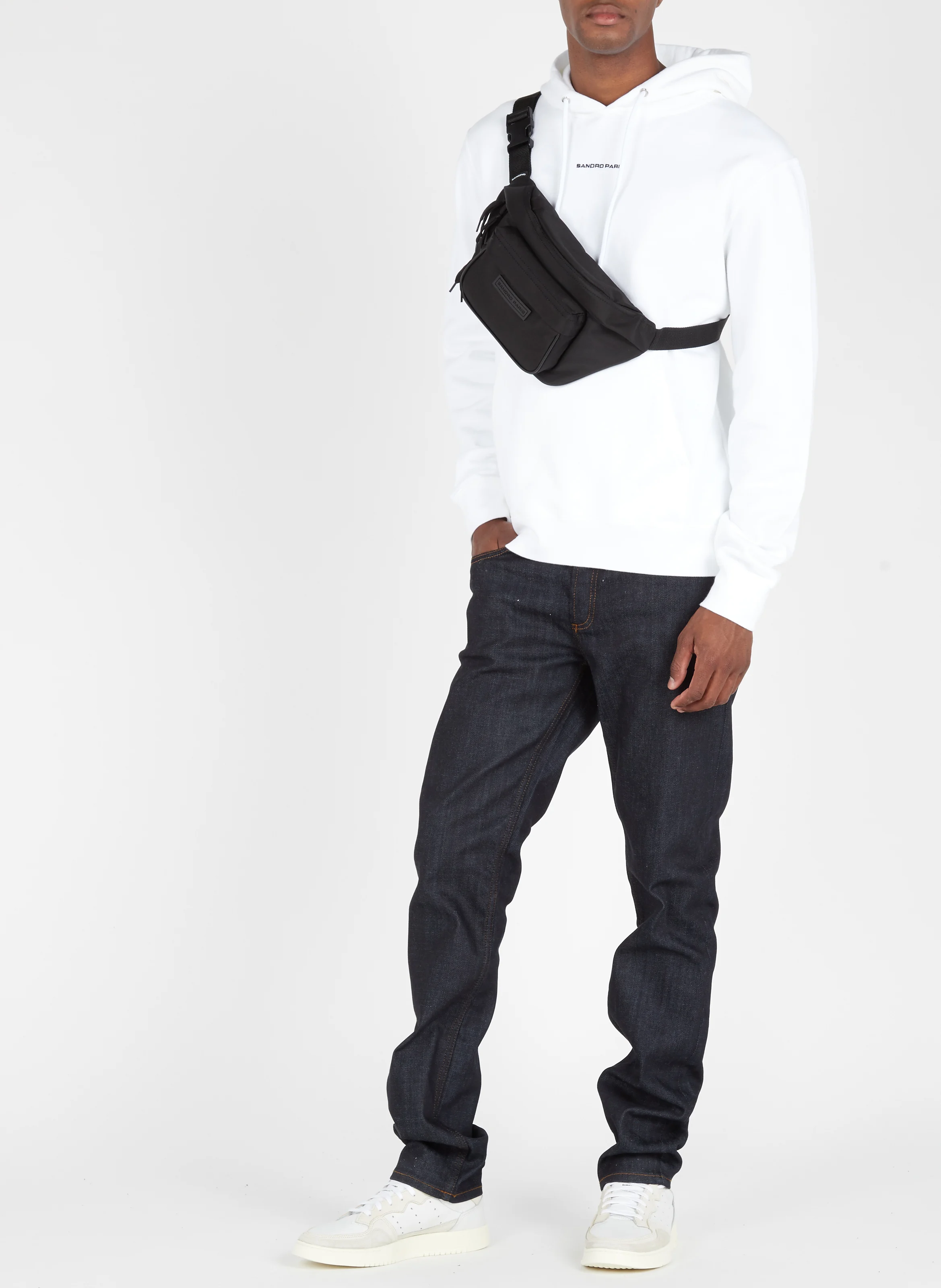 Jean droit en coton | Bleu