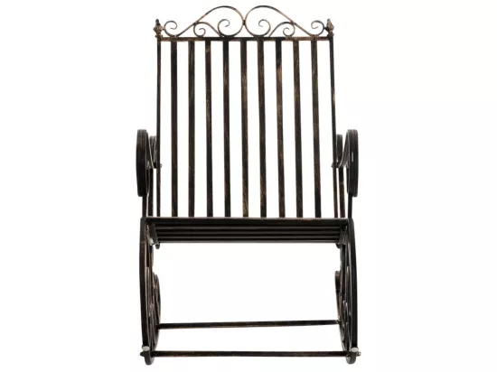 Lot de 2 Fauteuil à bascule - Métal - Bronze - Smilla