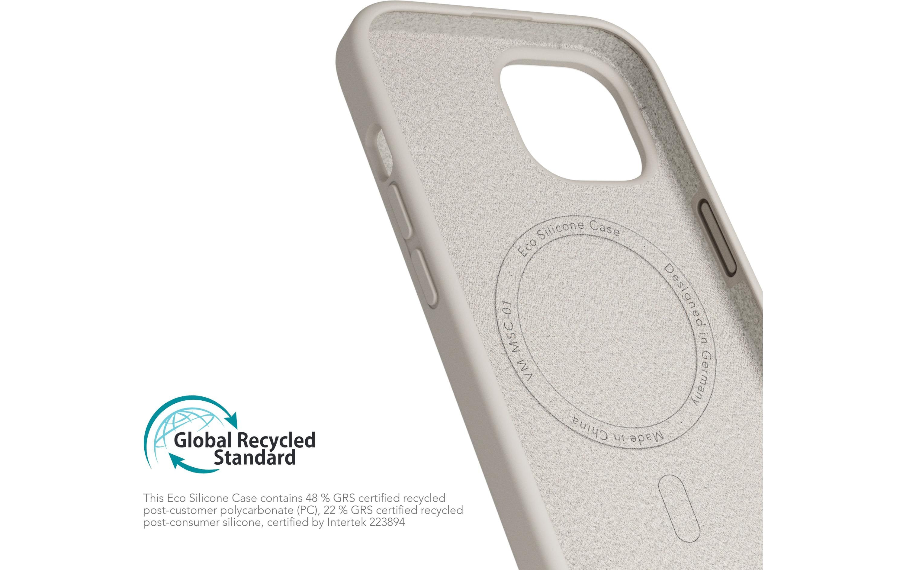 Back Cover Eco Silicone iPhone 15 Plus CreamSilicone Backcover für das Apple iPhone 15 Plus