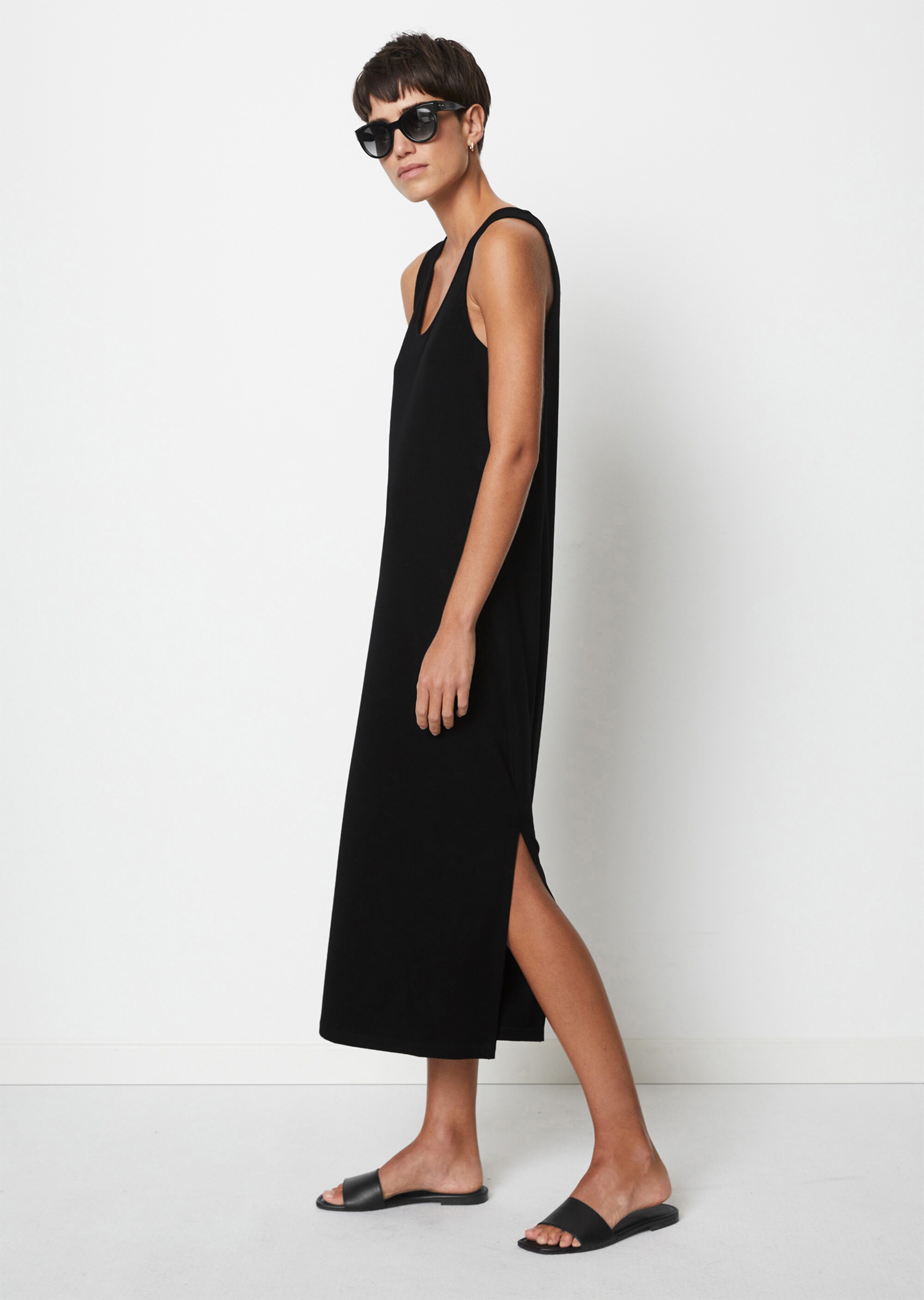 Rippjersey-Kleid shapedaus LENZING™ ECOVERO™