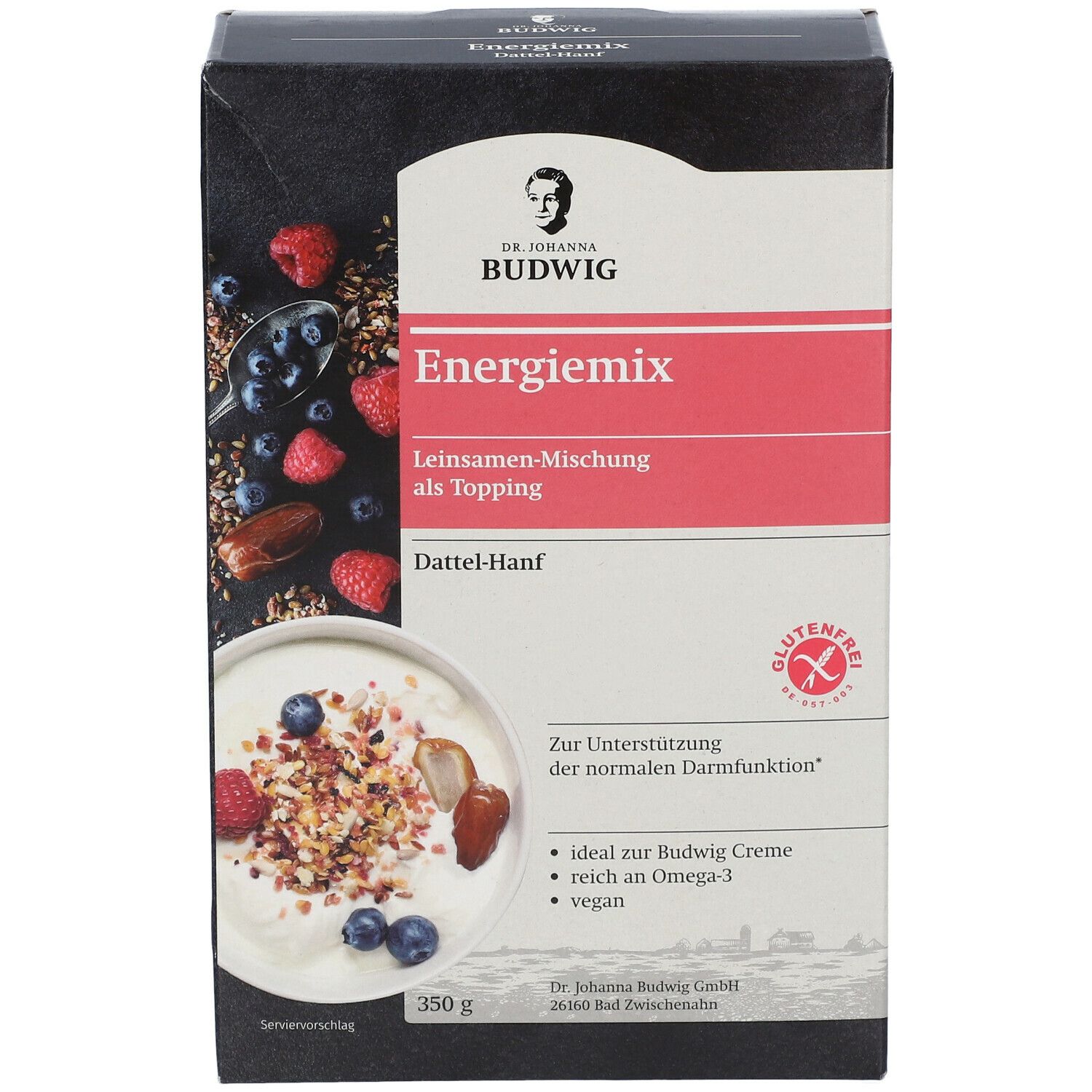 Dr. Budwig Energiemix Dattel-Hanf